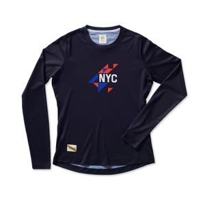 Tracksmith x New York Marathon Long Sleeve Shirt Women’s size Small in Black